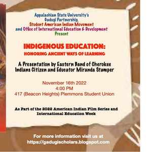 Indigenous Education: Honoring Ancient ways of Learning