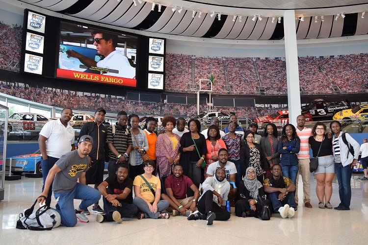 Group at the NASCAR Museum