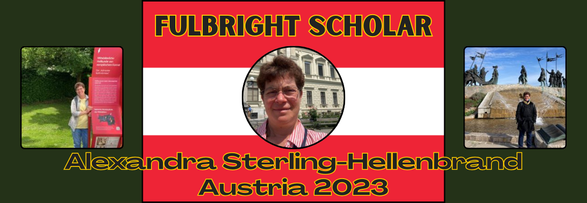 photo collage of Alexandra Sterling-Hellenbrand in Austria