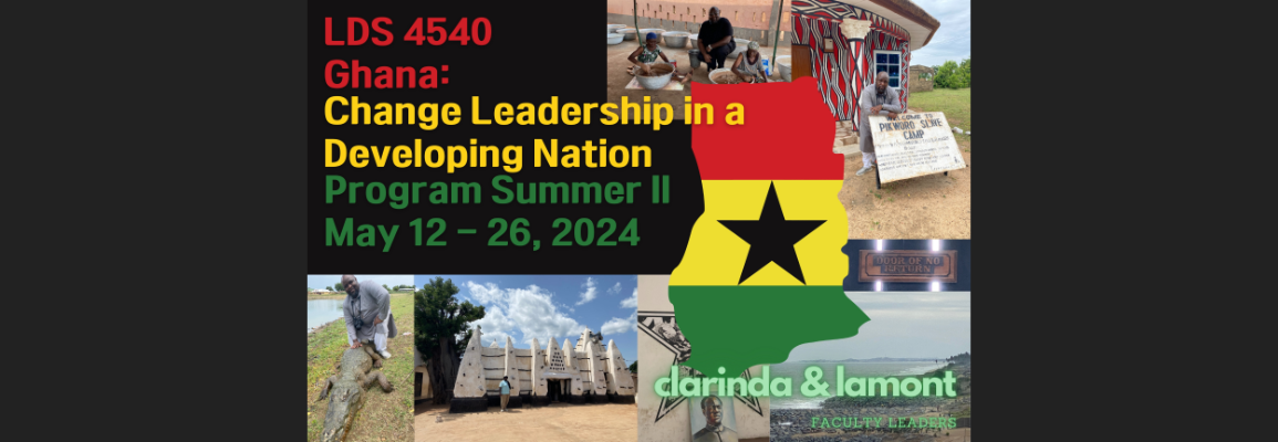 Flyer for Ghana Study Abroad trip
