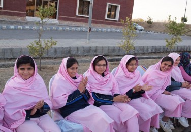 Students from Heavy Industries Taxila Educational City (HITEC) are pictured in their evening school uniform. (Photo by Nasir Jamal, HITEC)
